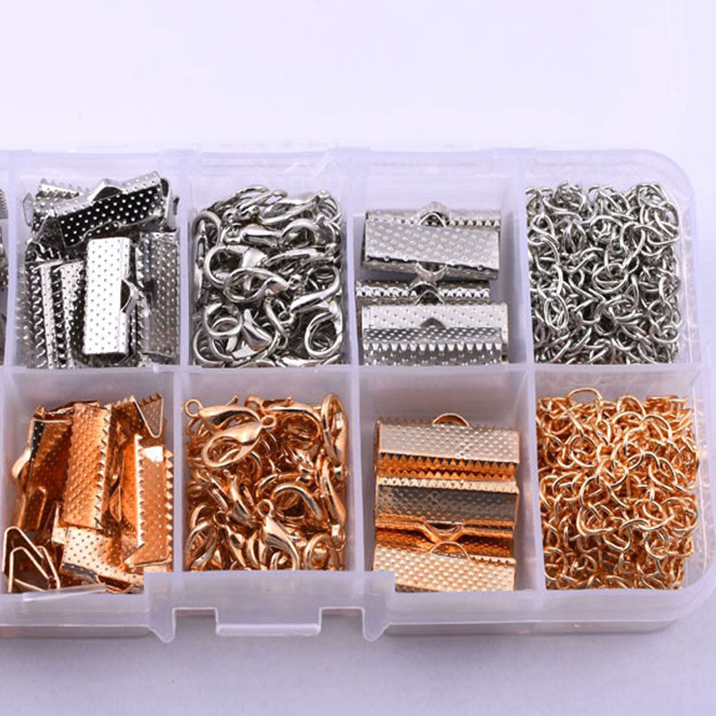 Jewelry Making Tools - 371Pcs Gold Necklace Buckle Jewelry Making