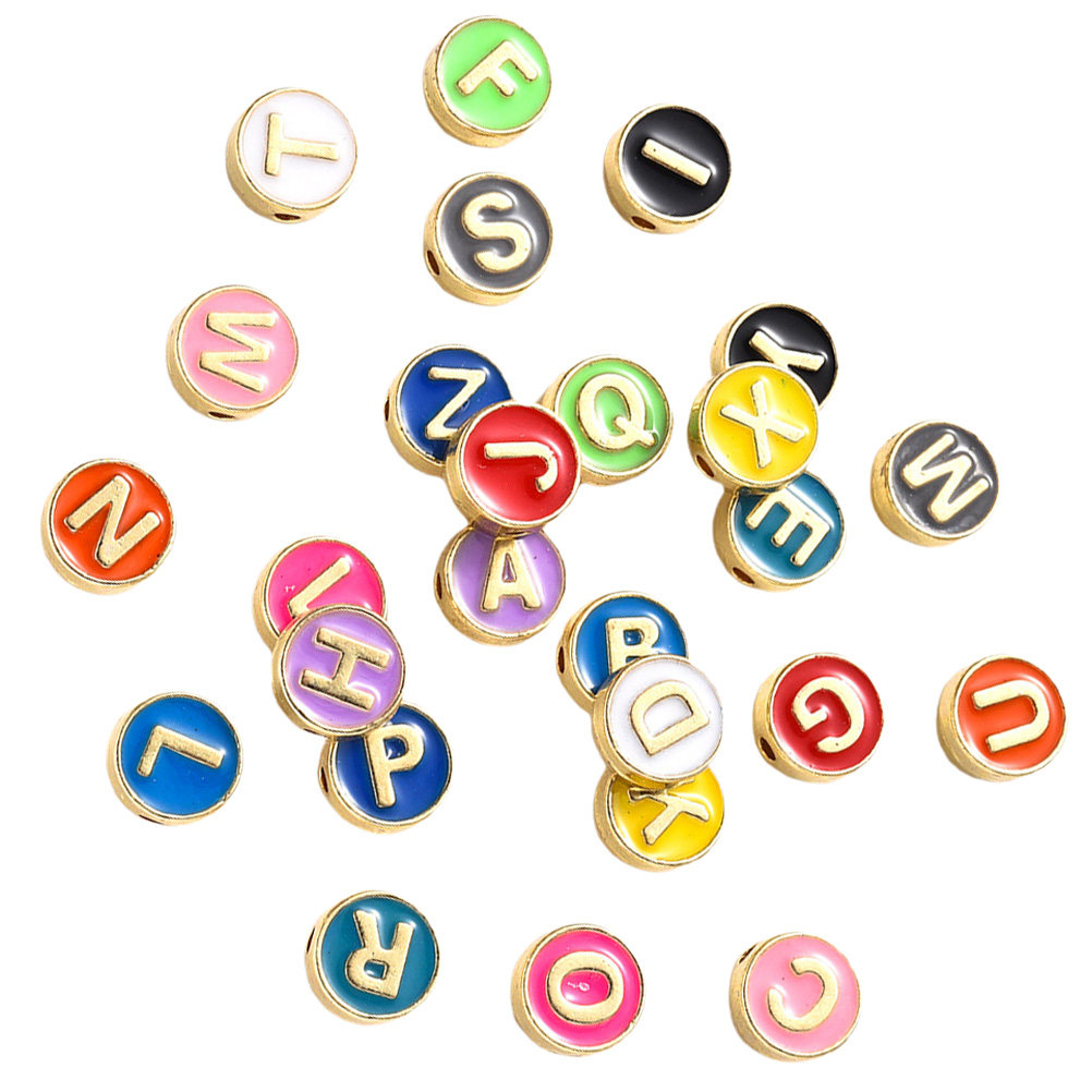 26Pcs Decorative Letter Beads  - Jewelry Making Ideas With Beads review and price