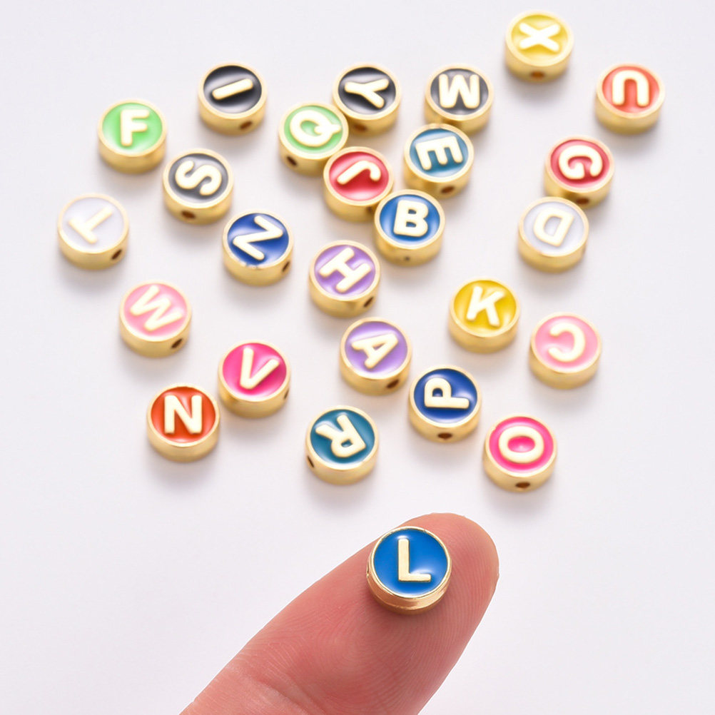 26Pcs Decorative Letter Beads  - Jewelry Making Ideas With Beads review and price