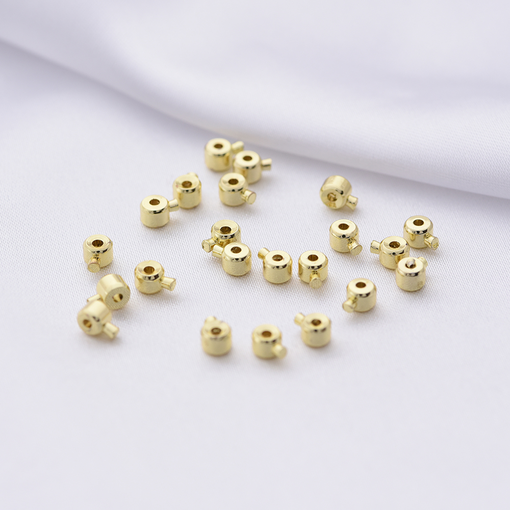 14K Gold Plated  Ball End Cap  - Eyepin Ball End review and price