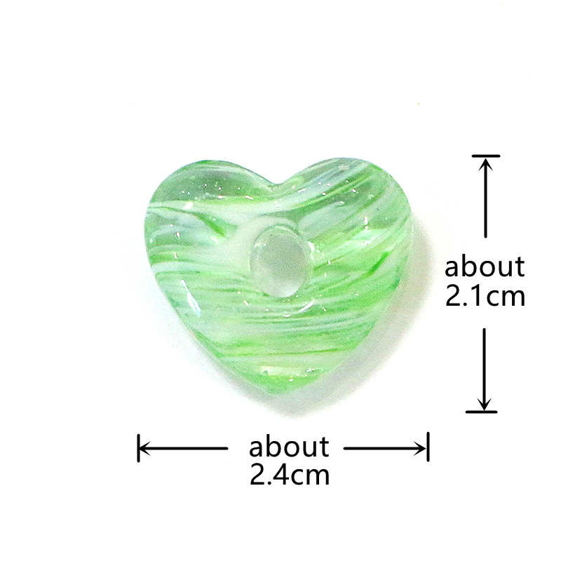 2pcs Mini Hollow Heart Glass B - Jewelry Making Ideas With Beads review and price