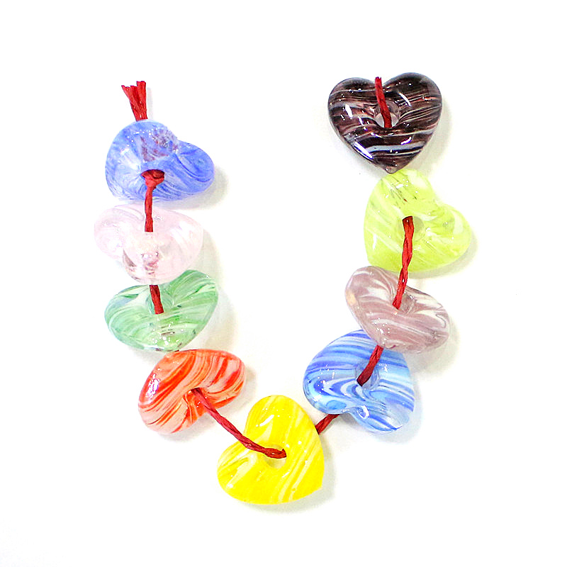 2pcs Mini Hollow Heart Glass B - Jewelry Making Ideas With Beads review and price