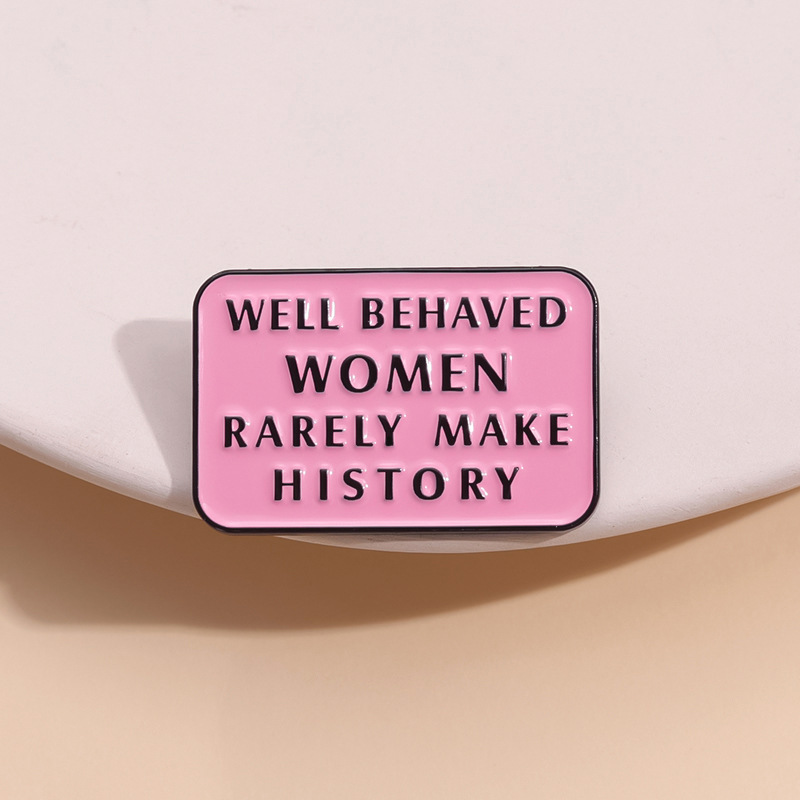 Girl Power Enamel Brooches Fem - Jewelry Making History review and price