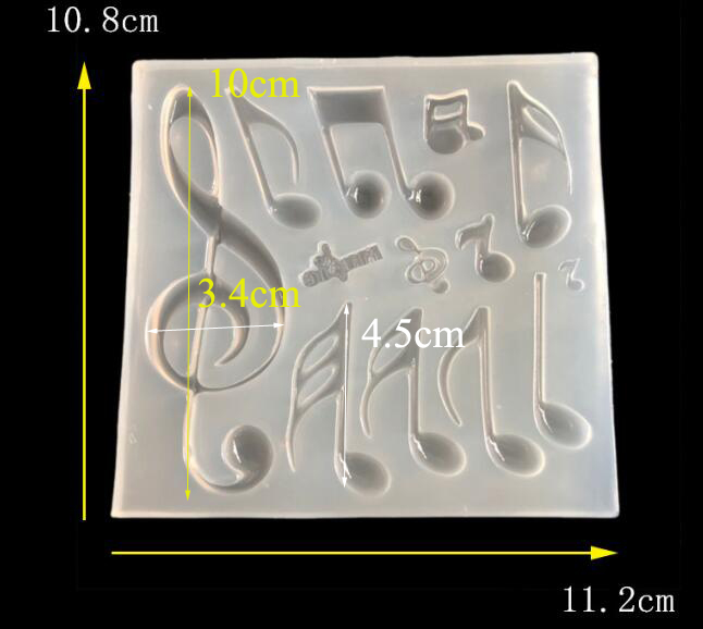 1PC music note silicone mold U - Jewelry Making Notes review and price