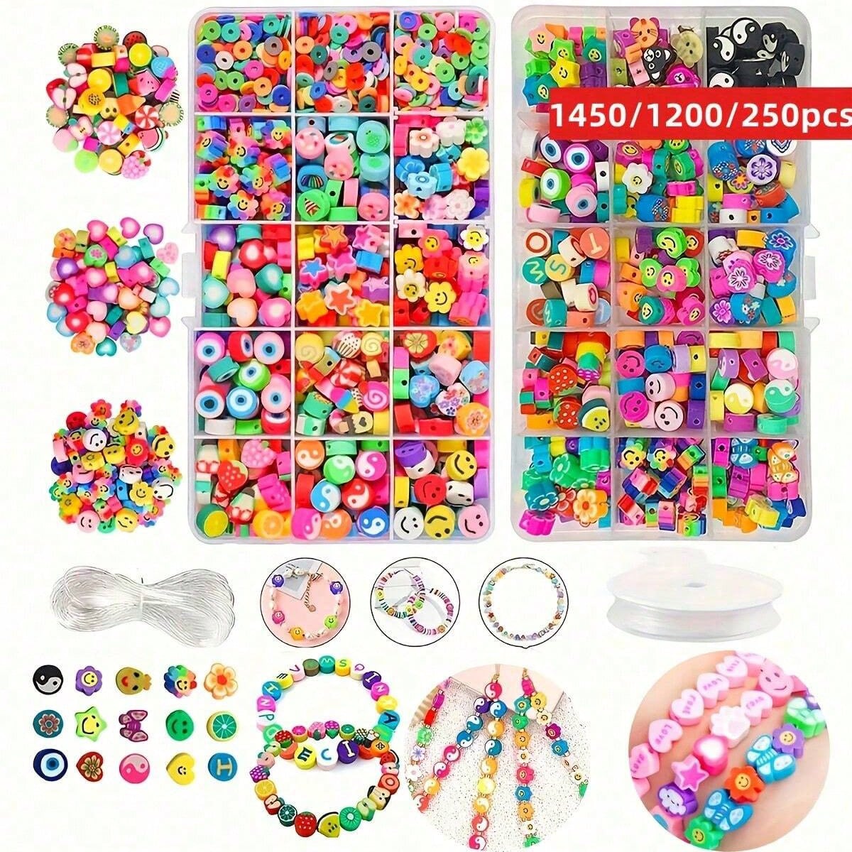 1450/1200/250pcs Polymer Clay  - Jewelry Making Yarn review and price