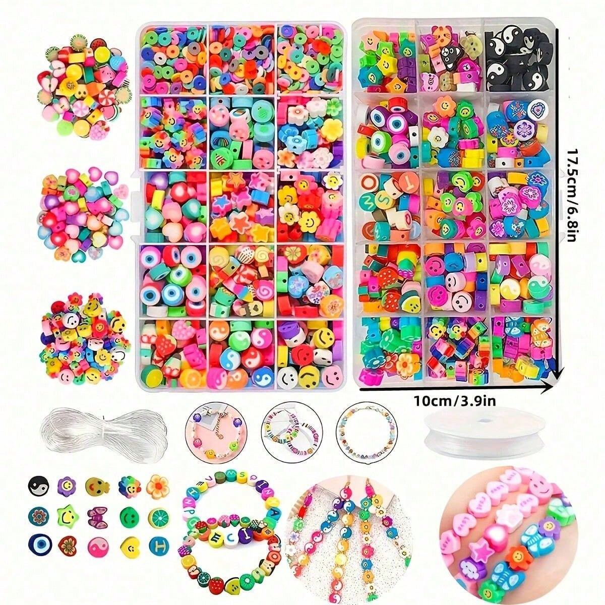 1450/1200/250pcs Polymer Clay  - Jewelry Making Yarn review and price