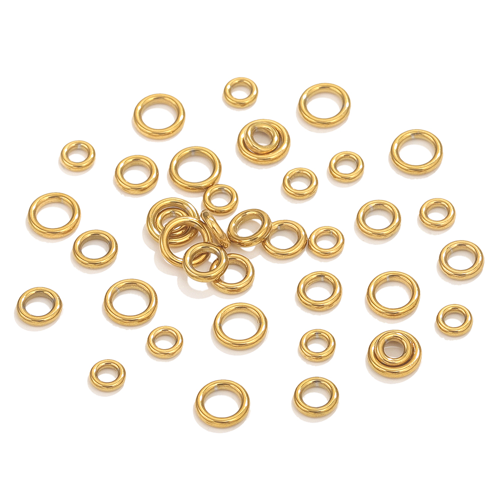 50pcs Stainless Steel O Ring G - Jewelry Making Yarn review and price