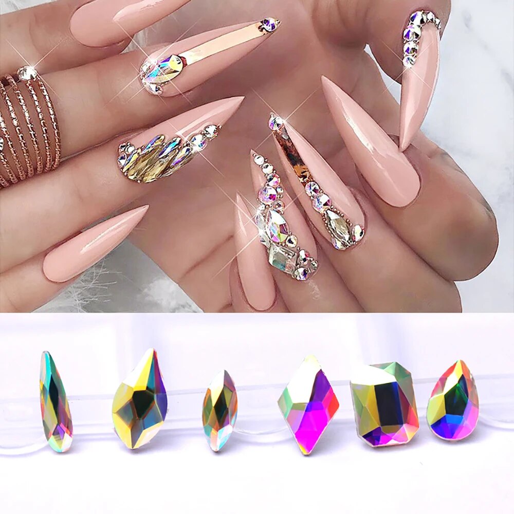 6 Grids Crystal AB Mixed Shape - Crystal Bead Mix review and price
