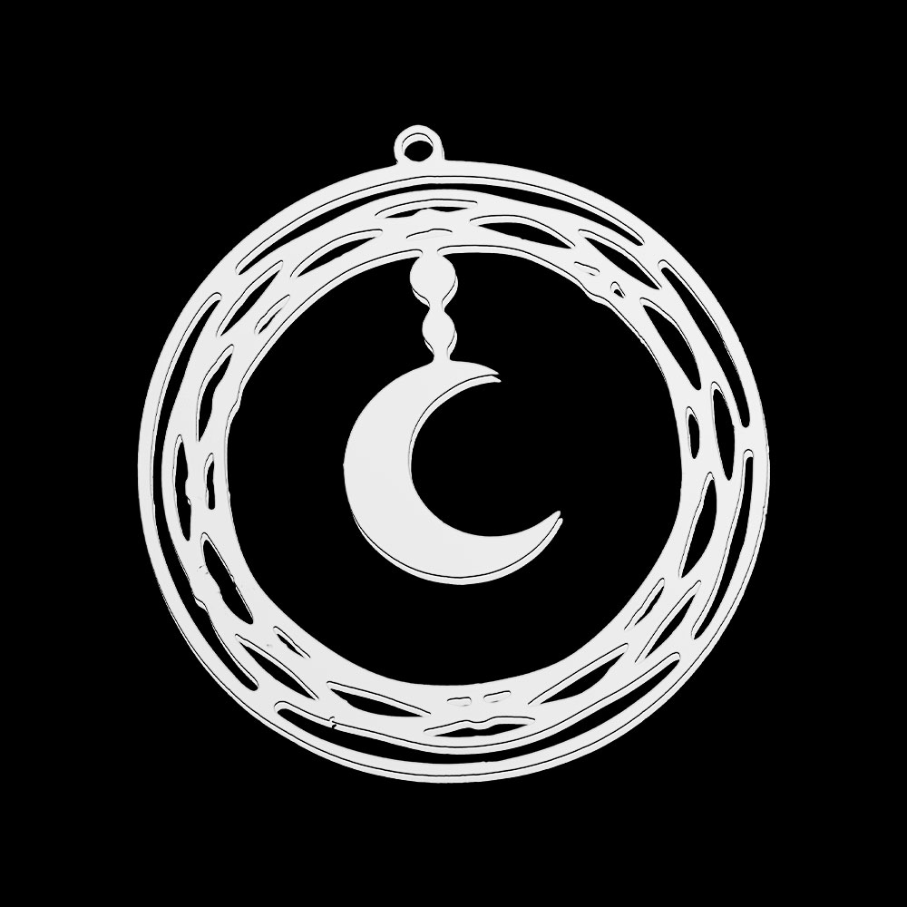5pcs/Lot Stainless Steel Moon  - Jewelry Making In La review and price